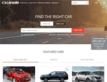 Tablet Screenshot of carwale.com